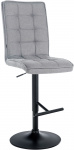 Barová židle Vinea V2 látkový potah, černá, světle šedá